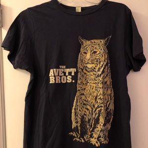 Tops - Navy Avett Brothers Bobcat T-Shirt Tops - Navy Avett Brothers Bobcat T-Shirt
